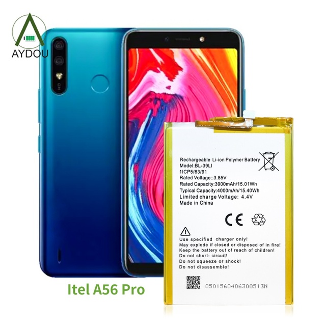 OEM Custom 4000mAh Li-ion Battery for Itel BL-39LI & A56 Mobile Phone-in Stock Fast Shipping