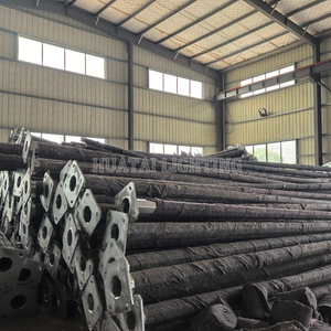 เสาไฟเหล็กแบบแขนคู่สำหรับกลางแจ้งในชนบทเสาจากโรงงานจีนราคาถูก4ม. 5ม. 6ม. 8ม. 8ม. 9ม. 10ม. 12ม. - Product Image 5