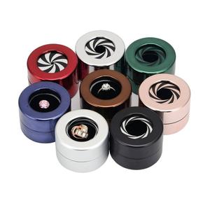Lancement de nouveaux produits : boîte à bijoux en métal, boîte à anneaux rotative, boîte à bijoux de luxe, petite et portable, boîte à bijoux ronde - Product Image 2