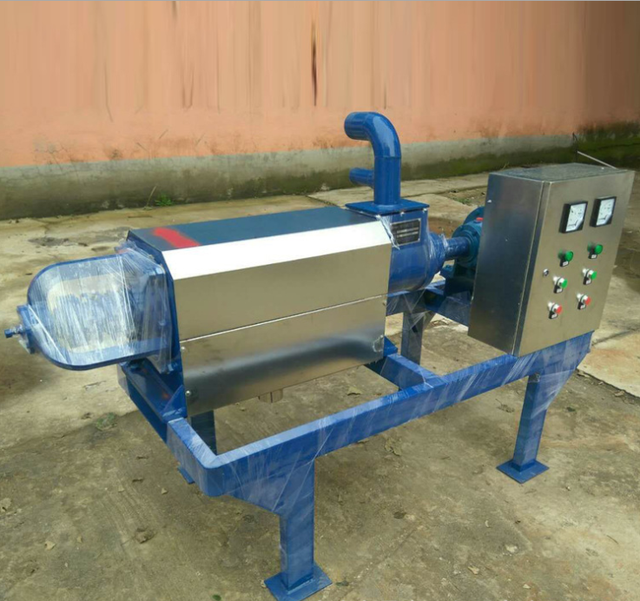 Factory Supply Solid-Liquid Separation Dehydrator for Chicken Cow Pig Manure with Motor Pump & Gearbox-for Farm Use