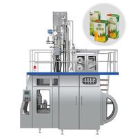Ligne complète complètement automatique machine aseptique de pasteurisation UHT de laiterie avec le remplisseur de carton de rendement élevé