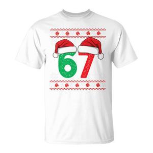 Six Seven Christmas 6 7 Ugly Christmas Sweater Tri Blend T Shirt - Product Image 1
