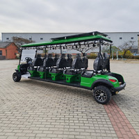 Voiturette de golf 10 places en gros, 60V 100AH, batterie au plomb, autonomie 80KM, pour utilisation en lieux de mariage, certifiée CE, OEM ODM