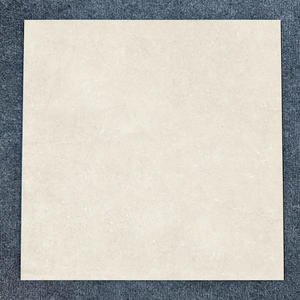 Azulejos Rústicos Mate con Aspecto de Piedra Blanca Crema de Lujo, 600x600, Azulejos de Porcelana Antideslizantes de Primera Calidad para Proyectos de Villas y Penthouses - Product Image 1