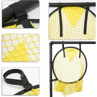 Buts de football portables et durables en PP pour l'entraînement de football en extérieur et en jardin, équipement de pratique du tir