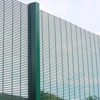 Clôture de haute sécurité 358, fil de 4 mm, anti-escalade, maille soudée, clôture périmétrique de prison