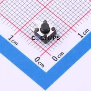 XDTD-0945-0343H Tactile Switch Through hole Component (THT) Switch Single Pole Single Throw Vertical Mount 4.3mm Without Bracket - Product Image 1