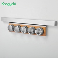 Support mural multifonctionnel Kangyale en aluminium à un niveau pour planches à découper, accessoire de cuisine, porte-épices et porte-papier