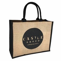 Sacs shopping en jute personnalisés de haute qualité avec logo imprimé sur mesure