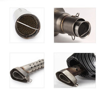 Accessoires universels tuyau d'échappement de moto tuyau de silencieux modifié échappement moto db killer pour XJ6 MT07 09 03