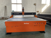 Machine de gravure CNC 3 axes multifonctionnelle 2000*4000mm pour MDF et bois 3D avec commande Syntec PLC et broche simple