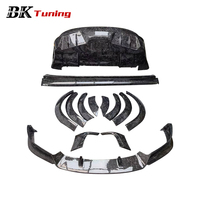 Kit carrosserie aérodynamique extérieur en carbone forgé de style supérieur modifié BK Tuning Model X pour Tesla Model X (Kits souples)