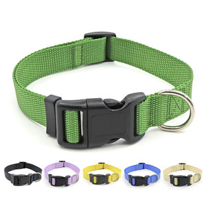 Collar Ajustable para Perro de Nailon Verde con Cierre de Hebilla, Estilo Simple, para Todas las Estaciones - Product Image 2