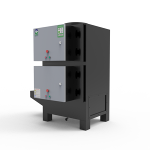 <span class=keywords><strong>Filtre</strong></span> à graisse commercial avec prise d'air à 3 voies, purificateur de fumée pour cuisine industrielle et torréfaction de café, épurateur de fumée compact - Product Image 1