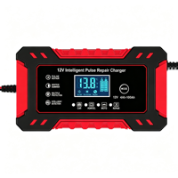 Chargeur de batterie automatique à impulsions 12V 24V 6A pour voiture et moto, avec protection contre les courts-circuits et charge rapide, prix d'usine, vente en gros
