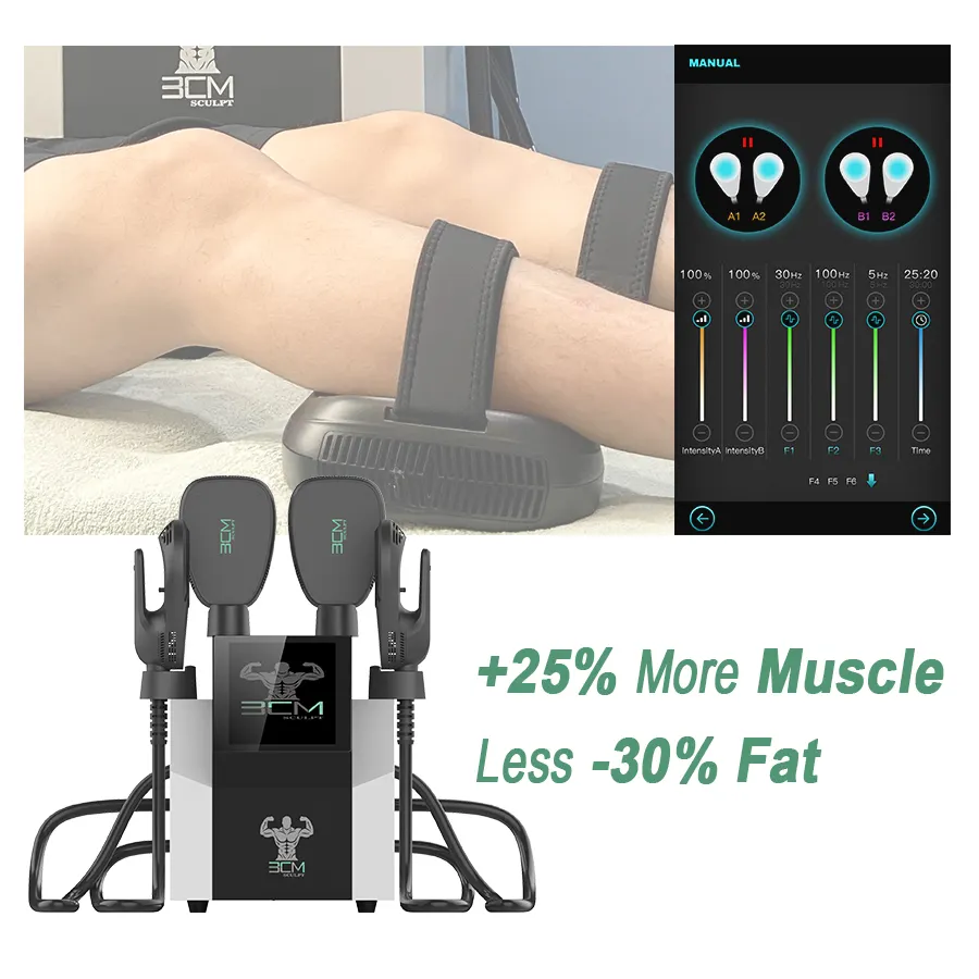 Tronger-máquina de estimulación muscular hiemt + EMS, estimulador muscular EMS para moldear el cuerpo