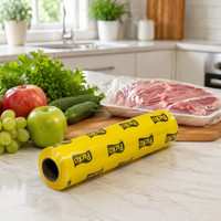 Film alimentaire transparent en PVC laminé, anti-humidité, qualité alimentaire, avec distributeur, 1000 m, grande quantité pour la cuisine