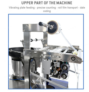 Machine d'emballage et de comptage entièrement automatique pour comprimés, granulés, boulons, écrous, sachets à scellage arrière, bonbons mous et oursons gélifiés - Product Image 4