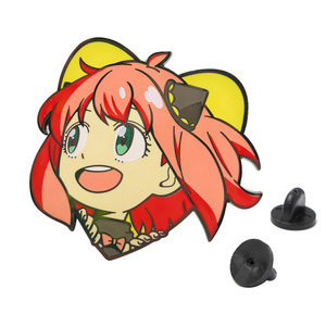 Broche de metal esmaltado de chica anime, pin de dibujos animados para bolsa, mochila, insignia, regalo, venta al por mayor - Product Image 4