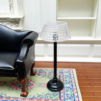 Mini lampe sur pied décorative, modèle de lampe sur pied non lumineuse à l'échelle 1:12 pour maison de poupée, pour la mise en scène et la décoration