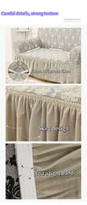 Vendita calda moderna con motivo a fiori freschi Jacquard elastico 3211 perfetta vestibilità sezionale tessuto antigraffio per gatti/cani - Product Image 5