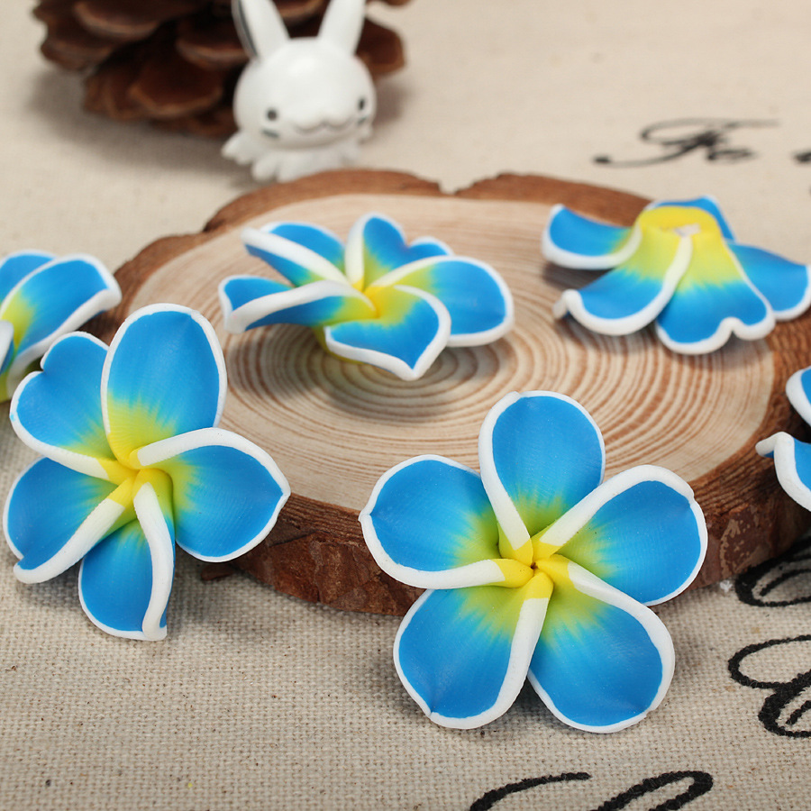 clay flower plumeria