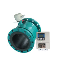 Débitmètre électromagnétique à bride de 2 pouces Modbus Débitmètre pour boues d'eaux usées avec batterie