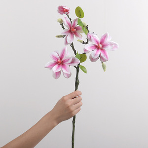High-quality Handmade Artificial Silk <strong>Magnolia</strong> Flower Home Wedding Dining <strong>Table</strong> Living Room Decoration Ornaments - Product Image 4