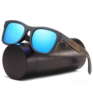 2022 China, venta al por mayor, gafas de sol personalizadas hechas a mano de bambú, gafas de sol polarizadas de madera, gafas de madera ochiali <span class=keywords><strong>da</strong></span> sole - Product Image 3