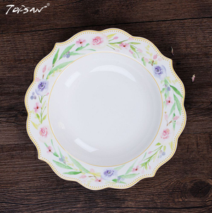 Sang Trọng Hoàng Gia Mới Xương Trung Quốc 20PC Hoa Sứ Bộ Đồ Ăn Với Hoa Hình Dạng Bữa Ăn Tối Tấm Thiết Lập Và Trà Cup Và Chiếc Đĩa - Product Image 4