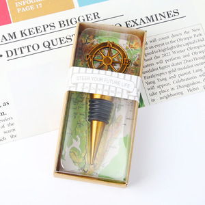 Compass <b>Wine</b> <b>Stopper</b> Zinc Alloy Sealing Plug For <b>Wine</b> Bottle Preservation Gift Party Supplies - Product Image 5