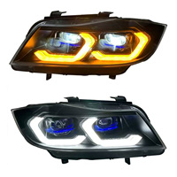 Accessoires automobiles HOSI Ensemble de phares à LED LCI pour BMW E90 Série 3 M3 318 320 325 2005-2012 Feux de circulation diurne avant à LED