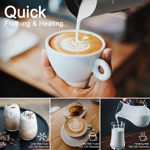 <span class=keywords><strong>Mousseur</strong></span> à <span class=keywords><strong>lait</strong></span> électrique automatique 500W 350ml pour café et boissons, mélangeur et <span class=keywords><strong>chauffe</strong></span>-<span class=keywords><strong>lait</strong></span> du fabricant - Product Image 4