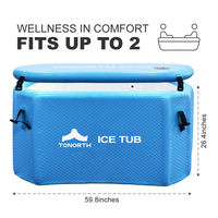 Baignoire pliable et gonflable pour bain froid, bain de glace pour la récupération, garantie de 2 ans