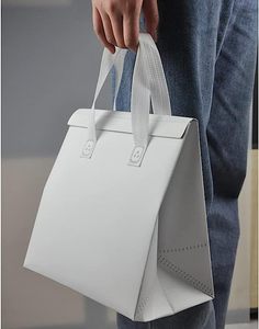 Sac de courses isotherme en tissu non tissé imperméable et écologique, pliable, avec poignée confortable, en aluminium - Product Image 5