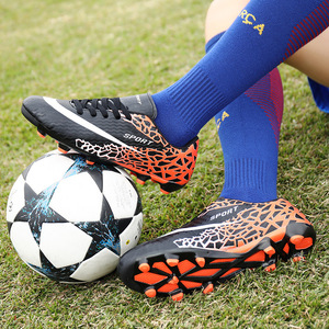 Chaussures de football pour hommes, tige synthétique, semelle extérieure en caoutchouc, crampons AG, chaussures de football d'entraînement, doublure en mesh d'été, semelle intermédiaire en EVA - Product Image 4