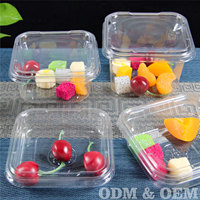 Boîte à salade de fruits à emporter plateau transparent avec couvercle emballage bol de fruits emballage conteneur