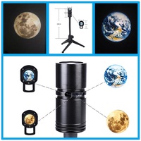 Projecteur LED 3D Rechargeable par USB, avec support rotatif à 360 degrés, résolution lunaire, de la terre, des planètes, lampe nocturne pour déco de chambre à coucher, 5V