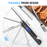 Thermomètre de gril numérique à lecture instantanée pour barbecue et viande | Sonde de cuisson de cuisine pour four domestique et barbecue