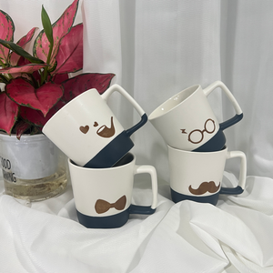 Taza de cerámica esmaltada de dos tonos de gran oferta <span class=keywords><strong>para</strong></span> regalos de empresa, <span class=keywords><strong>diseño</strong></span> de Festival <span class=keywords><strong>del</strong></span> Día <span class=keywords><strong>del</strong></span> <span class=keywords><strong>Padre</strong></span> suministrado por fábrica <span class=keywords><strong>para</strong></span> café, té y leche - Product Image 1