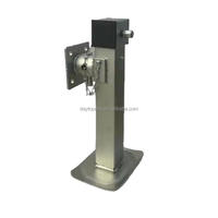 Nouvelles jambes de cric en acier robuste Q235 à fixer par boulons pour remorques, stabilisateur de cric pour camion semi-remorque, roue jockey, design carré