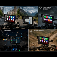 Navegación Bestsonic para Motocicleta, Resistente al Agua, con Carplay, Pantalla de 7 Pulgadas, Anti-robo, Duradera, GPS Económico para Cualquier Motocicleta