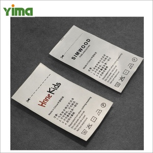 Fabricante de China Cinta Satén Lavado Cuidado Etiquetas impresas Logotipo personalizado Etiquetas de lavado blancas de alta densidad para camisetas - Product Image 3