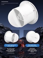 Ventilateur de ventilation domestique 110V 220V, ventilateur d'évacuation pour salle de bain, garage, montage au plafond et au mur, ventilateur d'évacuation pour cuisine, salle de bain