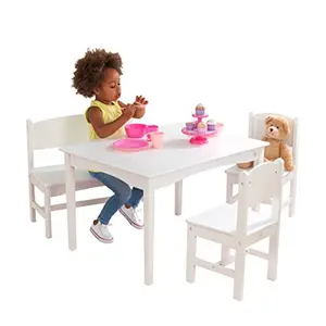2 개의 의자를 가진 정연한 식탁 아이들 테이블과 의자 세트 싼 의자 아이 테이블 세트