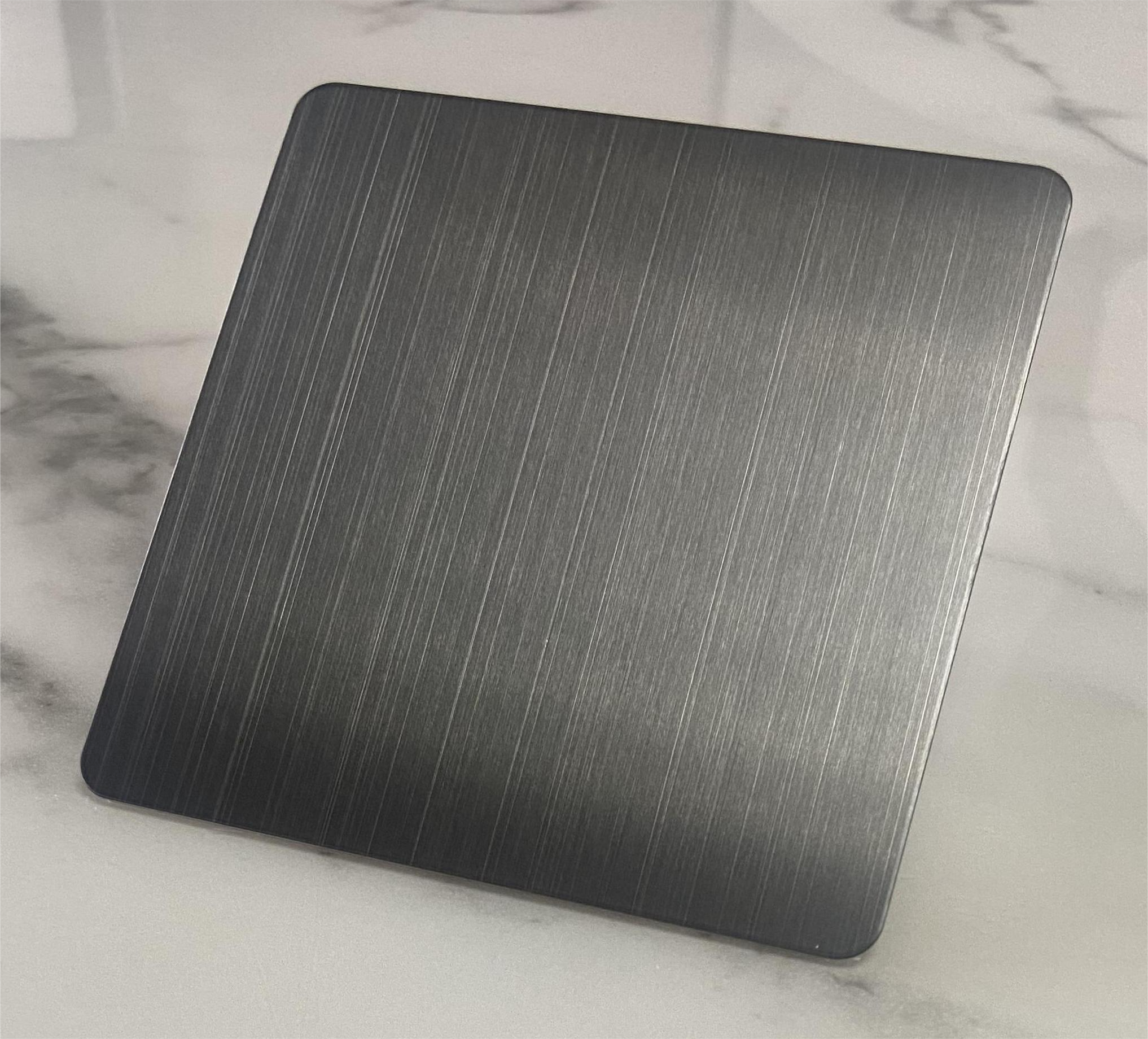 Brushed black titanium gold