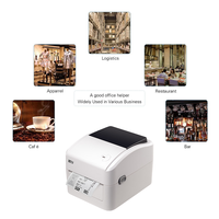 Imprimante thermique pour magasins de détail, étiquettes adhésives/autocollants/codes à barres, 4 pouces, utilisation pratique
