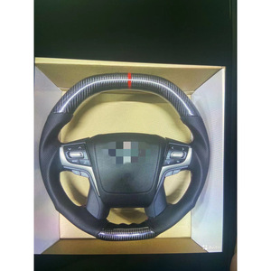 Volante y mecanismo de dirección de fibra de carbono genuina, aptos para vehículos todoterreno Land Cruiser 2016-2020. - Product Image 3