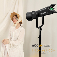 Lumière de studio professionnelle 600W Daylight Bowens COB LED pour vidéo et photo, idéale pour le tournage de films, lampe métallique ZD-600II