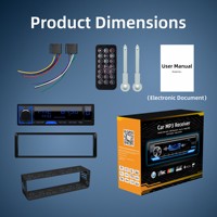 1DIN Araç Teybi MP3 Çalar, Bluetooth 5.1, Eller Serbest, FM AM RDS, LCD Ekran, 2V RCA Preout, 4x50W YD7388 Amfi, OEM ODM